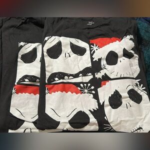 Disney Black Nightmare Before Christmas T-Shirts two both 3XL Jack Skellington